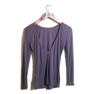 Intimately Free People Purple Long sleeve Top M